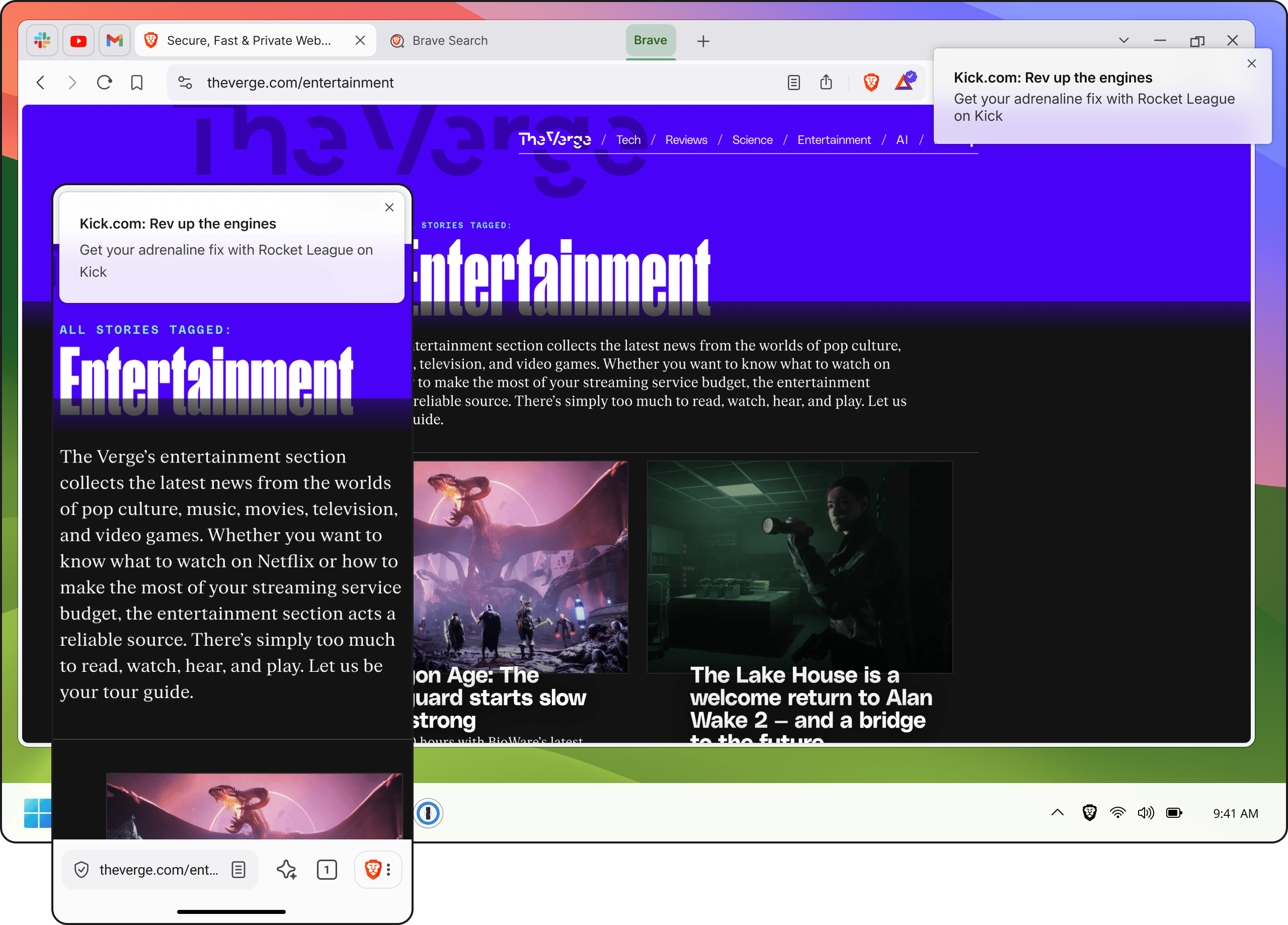Brave Search results page