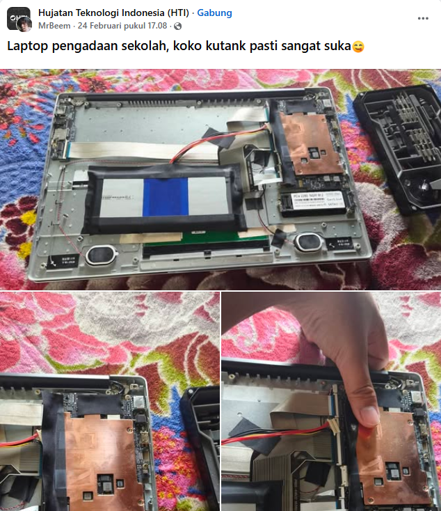 r/indotech - Ges, ini Laptop apa C4 njir ?